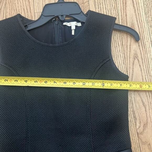 MAJE FEBRIL MESH BLACK PEPLUM TOP SIZE 2‎ - Picture 3 of 6